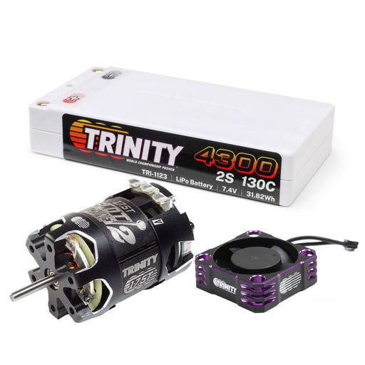 TRI-1178 Trinity 17.5 Stock Racer Bundle (Motor, Battery, Fan included)
