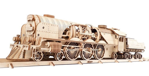 UGR70058 UGears V-Express Steam Train with Tender - 538 pieces (Advanced