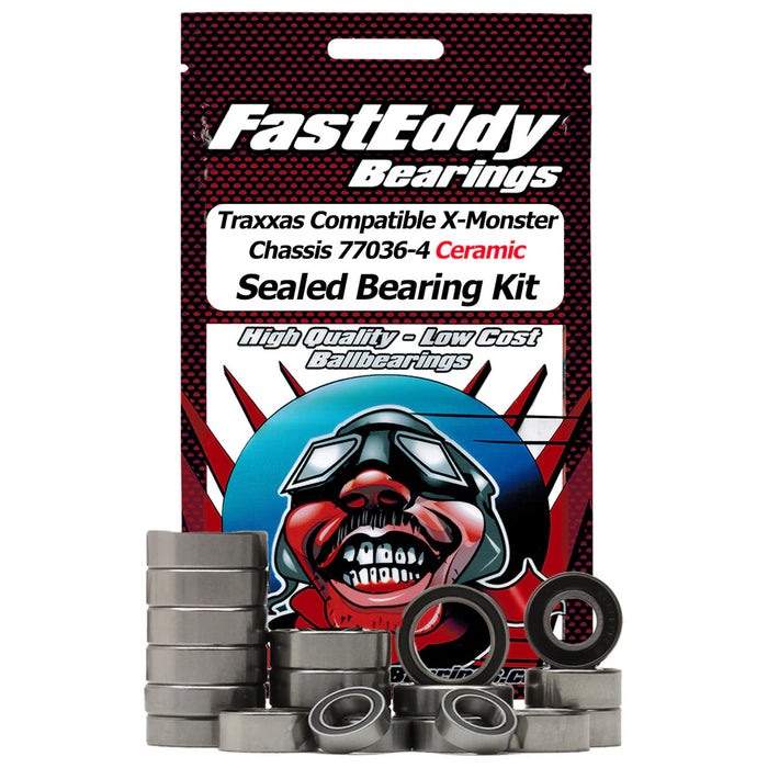 TFE9983 Fast Eddy Traxxas Compatible 77036-4 Ceramic Sealed Bearing Kit