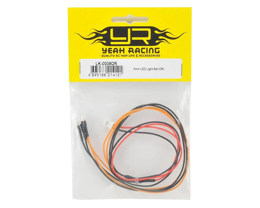 YEA-LK-0008OR Yeah Racing 3mm LED Light Set (Orange)