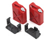 YEA-YA-0355 Yeah Racing 1/10 Crawler Scale "Jerry Can" Accessory Set (Fuel Cans) (Red)