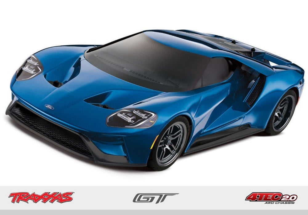 TRA83056-4 BLUE Ford GT©: 1/10 Scale AWD Supercar with TQi Traxxas Link Enabled 2.4GHz Radio System **SOLD SEPARATELY YOU will need this part # TRA2992 to run this truck