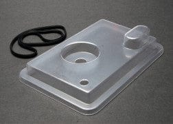 TRA1571 Radio box lid (clear)/ rubber gasket
