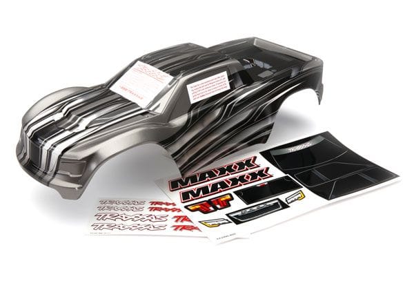 TRA8911X Traxxas Body, Maxx, ProGraphix (graphics are printed, requires paint & final color application)/ decal sheet