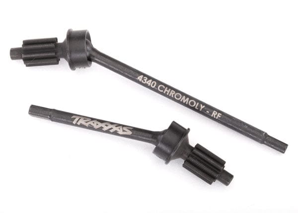 TRA8062 Traxxas Axle shaft, front, heavy duty (left & right)/ portal drive input gear (machined) (2) (assembled)