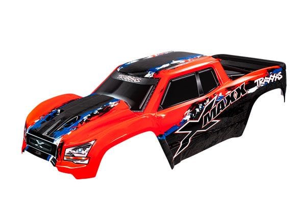 TRA7811R Traxxas Body, X-Maxx, red (painted, decals applied)