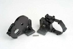 TRA3691 Gearbox halves (l&r) (black) w/ idler gear shaft