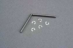 TRA3740 Suspension pins, 2.5x31.5mm (king pins) w/ E-clips (2)