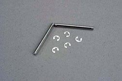TRA3740 Suspension pins, 2.5x31.5mm (king pins) w/ E-clips (2)