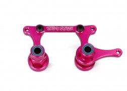 TRA3743P Steering Bellcranks/Drag Link Pink-Anodized