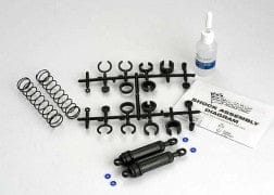 TRA3762 Ultra Shocks (black) (xx-long) (complete w/ spring pre-load spacers & springs) (rear) (2)