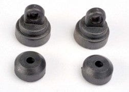 TRA3767 Shock caps (2)/ shock bottoms (2)