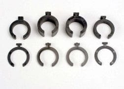 TRA3769 Spring pre-load spacers: 1mm (4)/ 2mm (2)/ 4mm (2)/ 8mm (2)