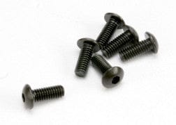 TRA3936  Screws, 4x10mm button-head machine (hex drive) (6)