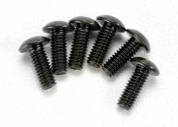 TRA3937 Screws, 4x12mm button-head machine (hex drive) (6)