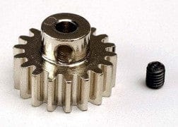 TRA3948 Gear, 18-T pinion (32-p) (mach. steel)/ set screw