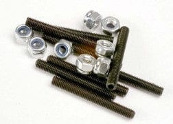 TRA3962 Set (grub) screws, 3x25mm (8)/ 3mm nylon locknuts (8)