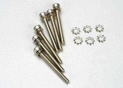 TRA3963 Screws, 3x28mm cap-head machine (hex drive) (6)/ 3x6mm  ELW (6)