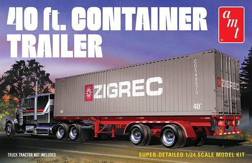 AMT1196 1/24 40' Semi Container Trailer