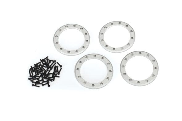 TRA8168 Traxxas Beadlock rings, satin (2.2') (aluminum)(4)/ 2x10 CS (48)