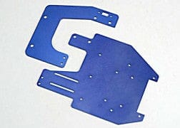 TRA4130 Chassis plates, T6 aluminum (front & rear)