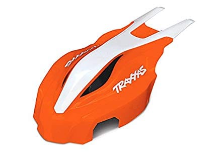 TRA7915  Canopy, front, orange/white, Aton