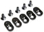 LOS252105 EngineMntInsert&Screws, BLK, 21T(5): 5ive-T 2.0