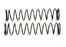 TRA4457 Springs, rear (black) (2)