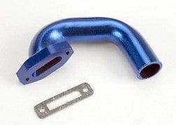 TRA4487 Exhaust header, Perfect-Fit for N. 4-Tec, N. Rustler/Sport