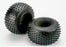 TRA4790R Tires, Pro-Trax spiked 2.2" (soft-compound)(rear) (2)/ foam inserts (2)