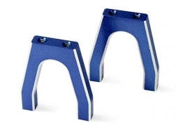 TRA4919X Servo mounts, throttle/ brake (machined aluminum) (blue) (f&r)