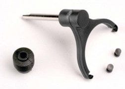 TRA4989 Shift fork-shaft/ shift fork pads (2)/ rubber shift shaft seal