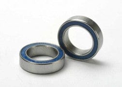 TRA5119 Ball bearings, blue rubber sealed (10x15x4mm) (2)