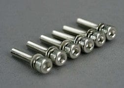 TRA5142 Screws, 3x15mm cap-head machine (hex drive)