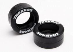 TRA5185 Tires, rubber (2) (fits Traxxas wheelie bar wheels)