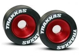 TRA5186 Wheels, aluminum (red-anodized) (2