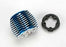 TRA5237 Cooling head, PowerTune (machined aluminum, blue-anodized) (TRX 2.5 and 2.5R)/ head protector (plastic)