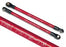 TRA5319X Push rod (aluminum) (assembled with rod  ends) (2) (red) (use with #5359 progressive 3 rockers)