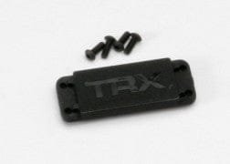 TRA5326X Cover plate, steering servo/ 3x8 BCS (4)