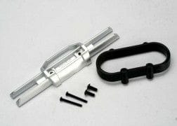 TRA5336 Bumper, rear/ bumper mount, rear/ 4x10mm BCS (2)/ 3x25mm BCS (2)
