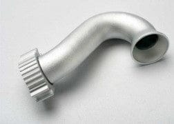 TRA5340 Header, exhaust (tubular aluminum, silver-anodized) (TRX 2.5,2.5R, 3.3)