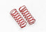 TRA5433A Spring, shock (red) (GTR) (1.4 rate double pink stripe).