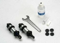 TRA5460 Shocks, GTR aluminum (assembled) (2) (without springs)