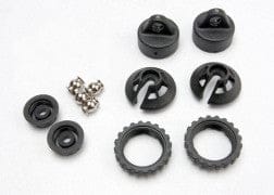 TRA5465 Caps and spring retainers, GTR shock (upper cap (2)/ hollow  balls (2)/ bottom cap (2)/ upper retainer (2)/ lower retainer (2))