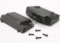 TRA5515X Battery Box, bumper (rear) (includes battery case with bosses for wheelie bar, cover, and foam pad)