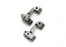 TRA5532X Caster blocks, 30-degree, titanium-anodized 6061-T6 aluminum (left & right)