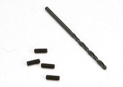 TRA5554 Suspension down stop screws (includes 2.5mm drill bit) (limits suspension droop, sets maximum ride height)