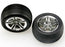 TRA5574R Tires & wheels, assembled, glued (2.8")  (nitro front) (2)