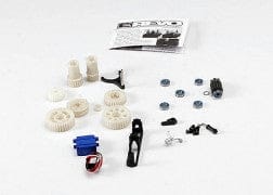 TRA5692  Two speed conversion kit (E-Revo) (includes wide and close ratio first gear sets, sub-micro servo, and linkage) (Requires 3 channel transmitter)