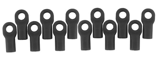 RPM80472 Short Rod Ends (12), Black: TRA 1/10